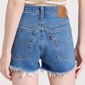 Levi's Cut Off HIGH Rise Denim Shorts 501